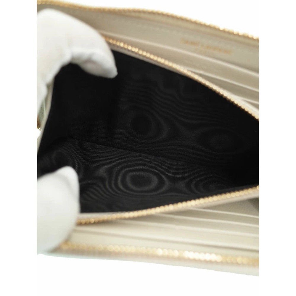 SAINT LAURENT Paris Monogram Full Zip Wallet Round Long - Picture 4 of 5